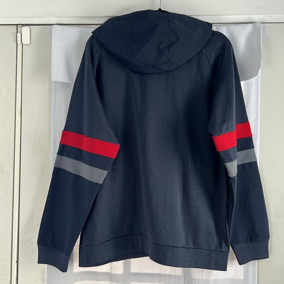 Adidas FC Bayern Munchin Zip Up Size XL Navy Blue Red EUC - Picture 5 of 9